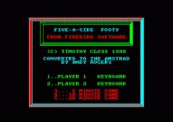 European Five-a-Side (1988)(MCM Software)[re-release] Rom